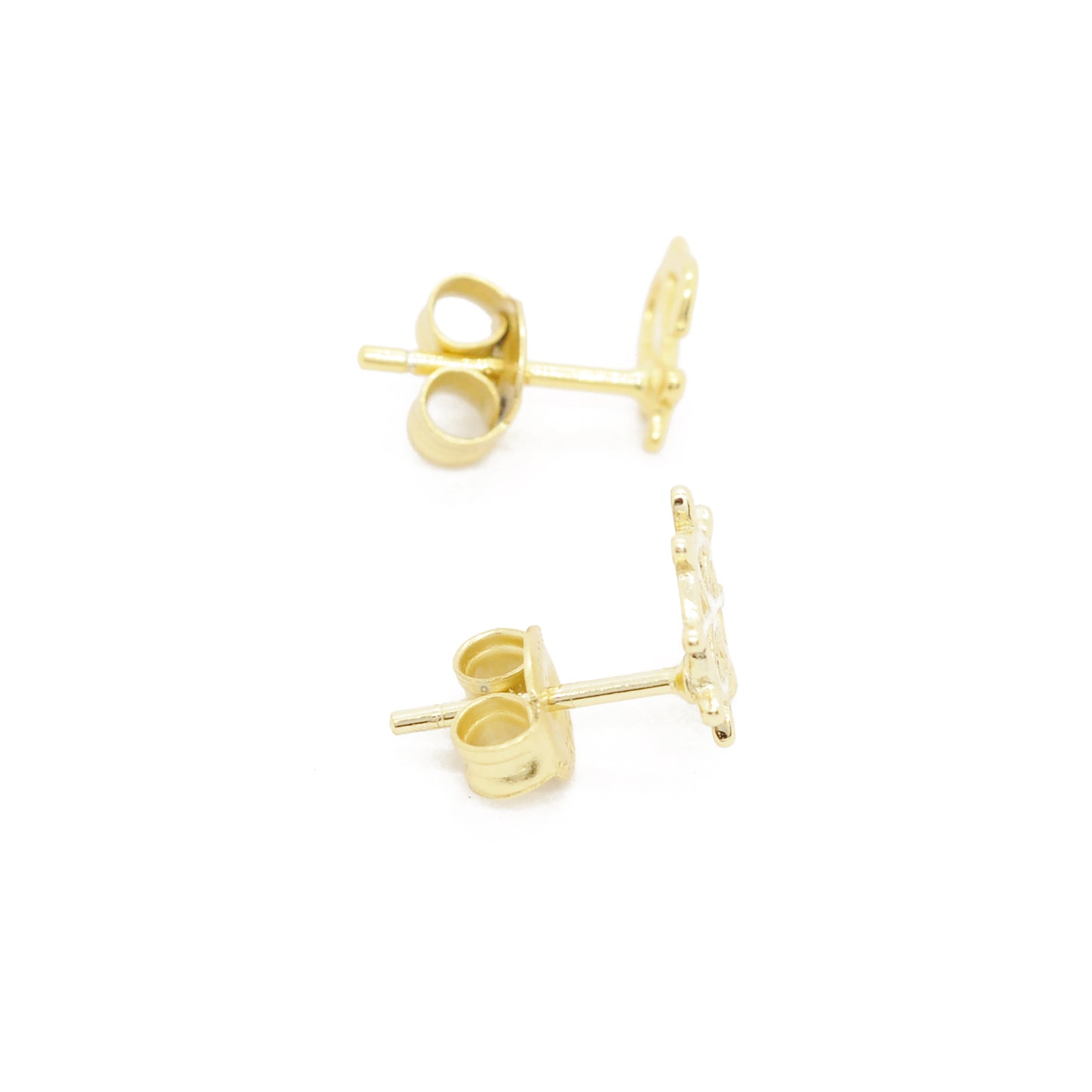 Ear studs maritime / anchor & steering wheel / 925 silver