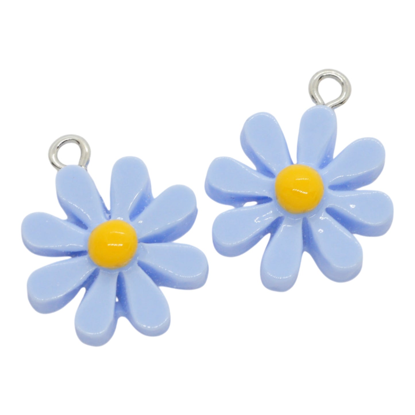 Daisy Anhänger / cornflower blue / 17mm