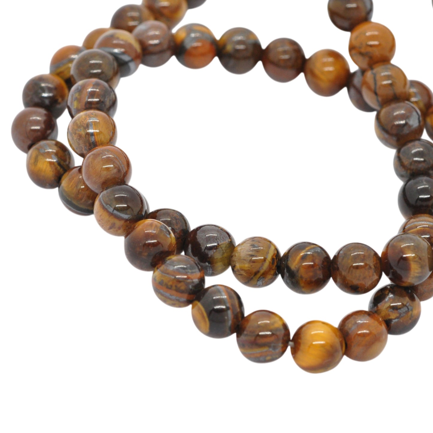 Tigerauge Edelstein Perle Kugel rund / Ø 6 mm