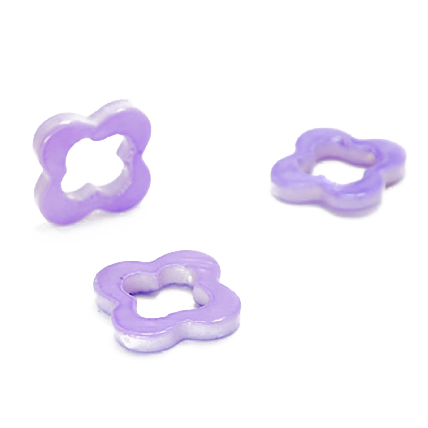 Mother of pearl flower lilac / 20 mm