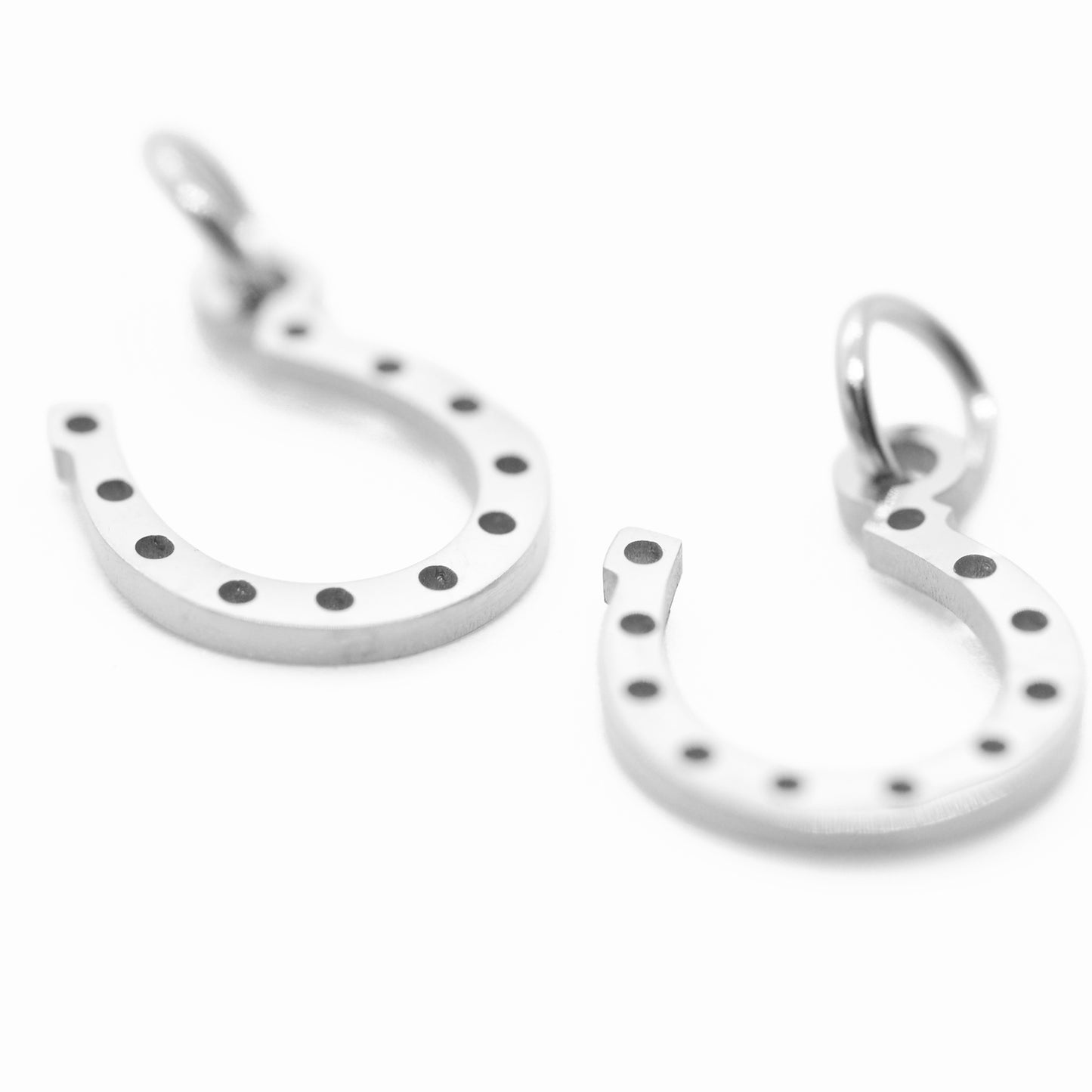 Horseshoe stainless steel pendant / 12 mm