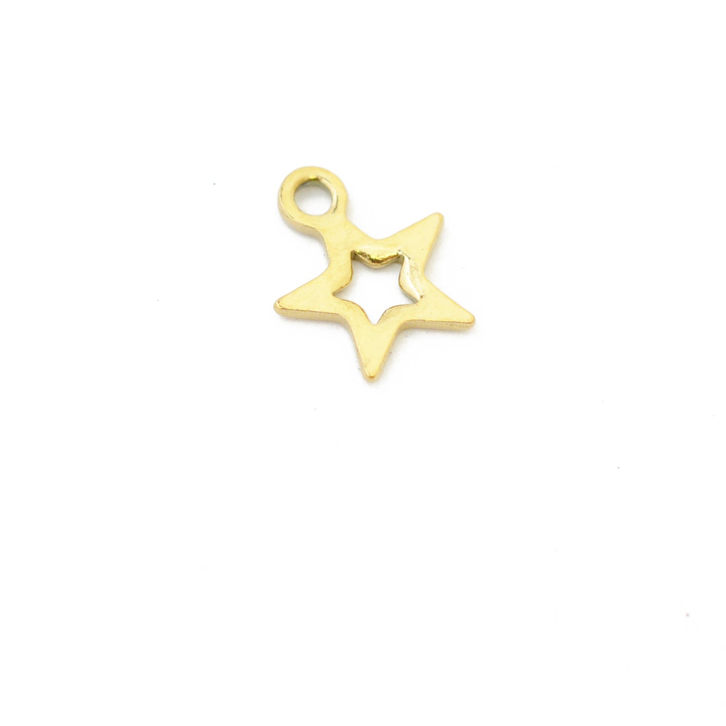 Edelstahl vg Mini Stern Charm Anhänger / 7mm