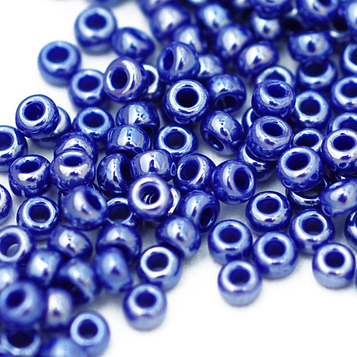 Miyuki Rocailles 11/0 cobalt opaque luster / 15gr. Ø 2mm (0434)