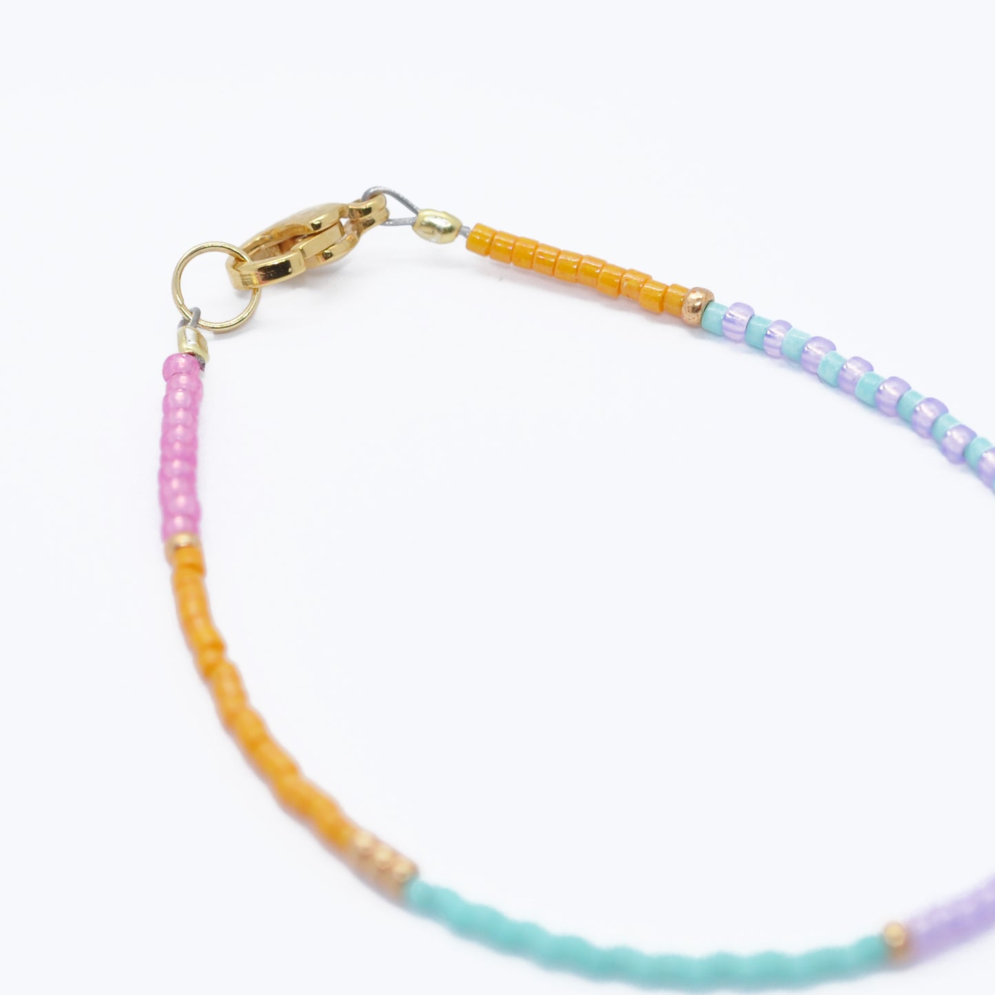 Stainless steel split ring / gold plated / 5mm