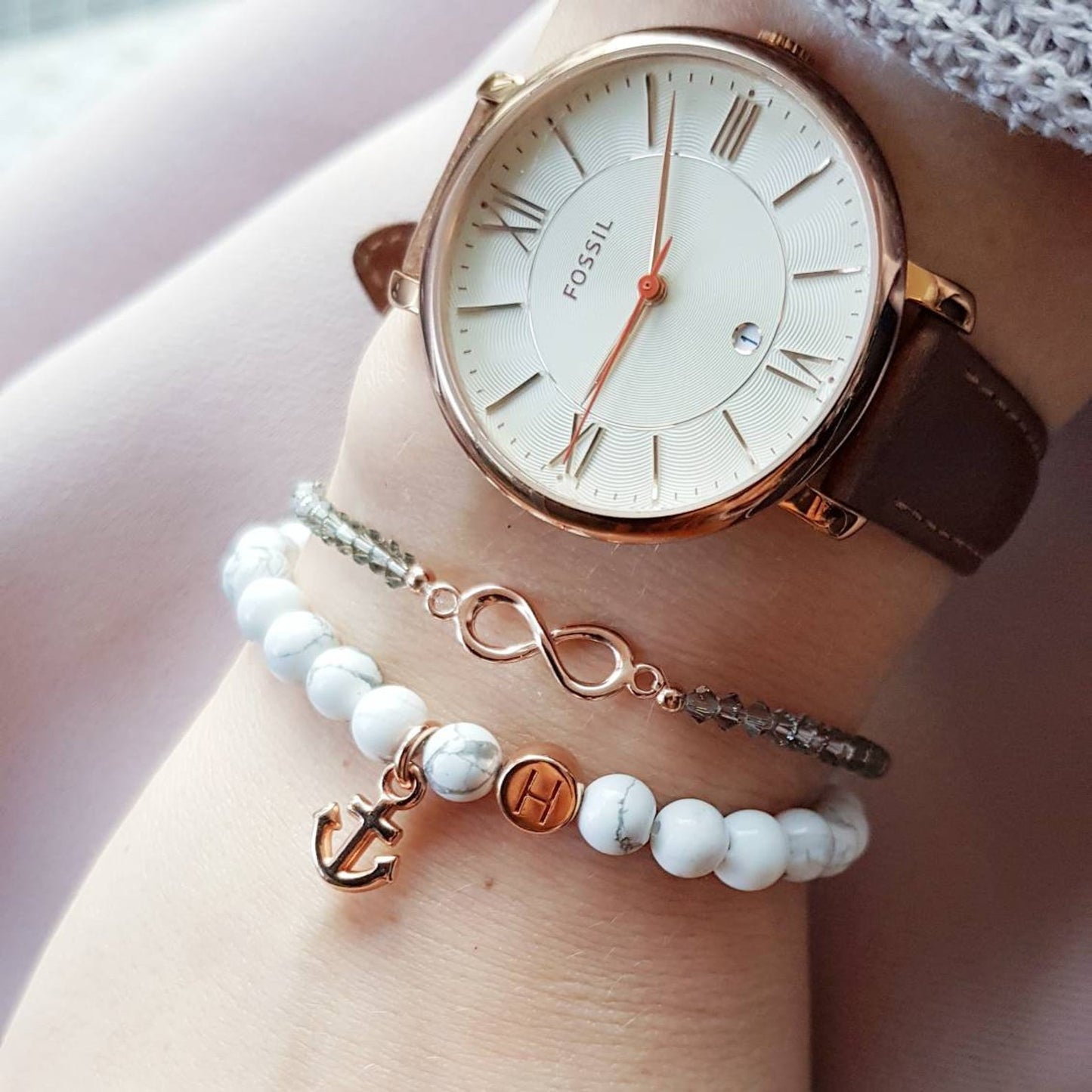 Howlith Edelstein Kugel rund weiss / Ø 6 mm