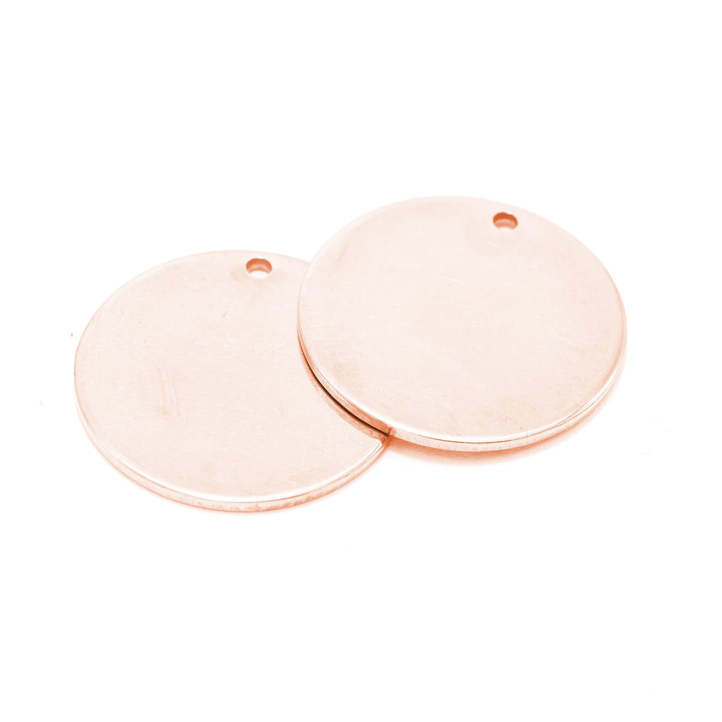 Stainless steel pendant / rose gold colored / Ø 20 mm