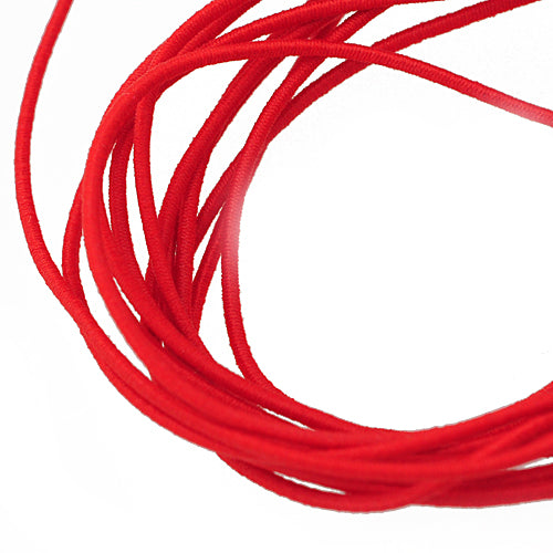 Elastic fabric band red 1.5m / Ø 1mm