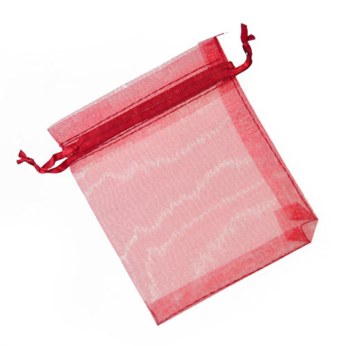 Organzebeutel dunkelrot / 10x15 cm