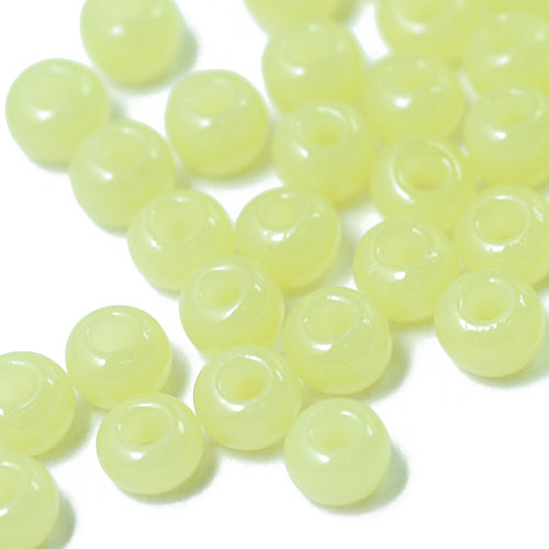 Preciosa Rocailles lime opal / Ø 4,5mm (5/0) / 15gr.