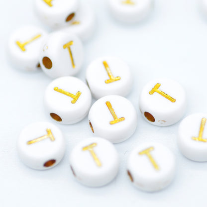 Buchstabe / gold acryl / 6mm