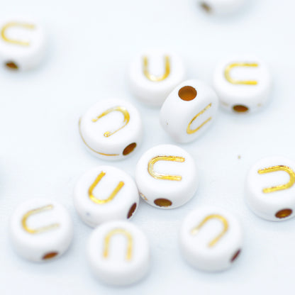 Buchstabe / gold acryl / 6mm