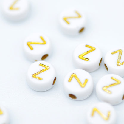 Buchstabe / gold acryl / 6mm