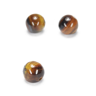 Tigerauge Edelstein Perle Kugel rund / Ø 6 mm