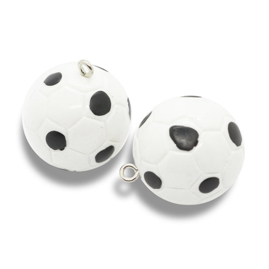 Fussball Anhänger XL emalliert / 20mm