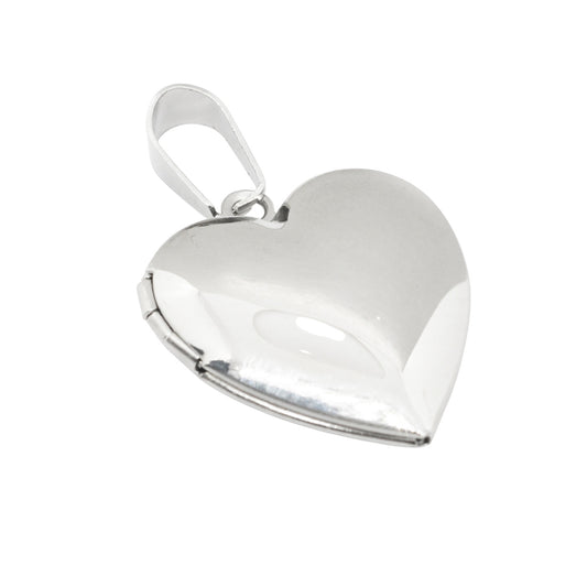 Herz Medaillon Edelstahl / 21mm