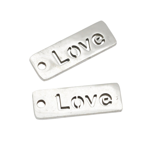 LOVE Anhänger Edelstahl / 25mm