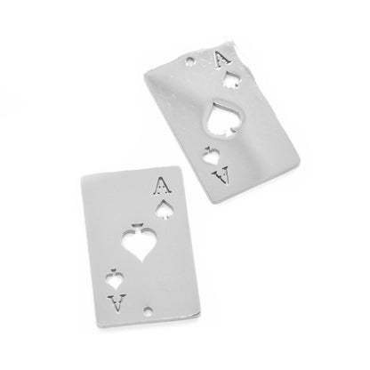Spielkarte Anhänger XL Edelstahl / 27mm