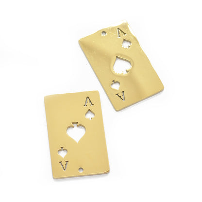 Spielkarte Anhänger XL Edelstahl / 27mm