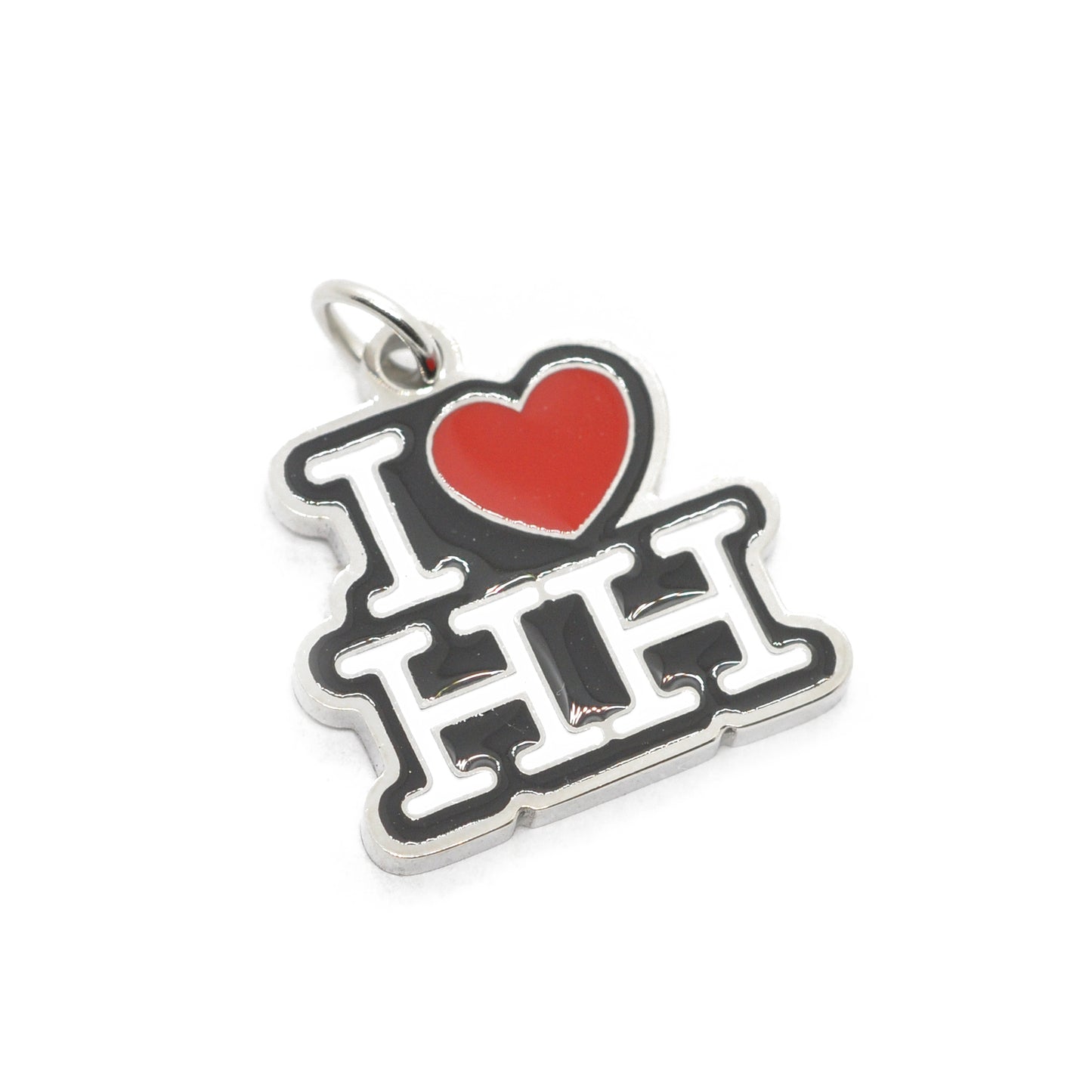 I ❤ HH Anhänger / NUENA Hamburg Charm / Edelstahl