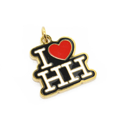 I ❤ HH Anhänger / NUENA Hamburg Charm / Edelstahl