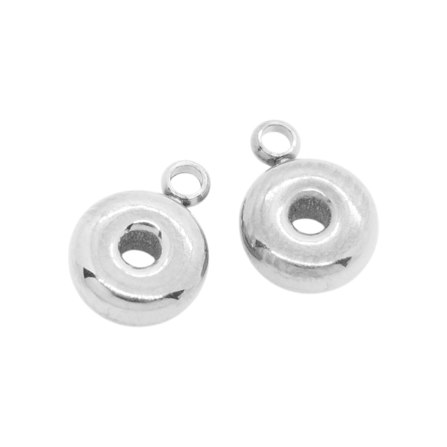 Bubble Buchstaben Charms Halskette / Edelstahl