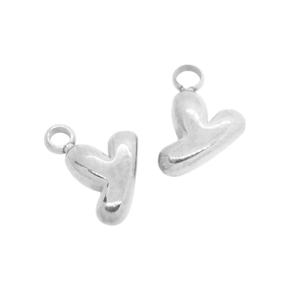 Bubble Buchstaben Charms Halskette / Edelstahl