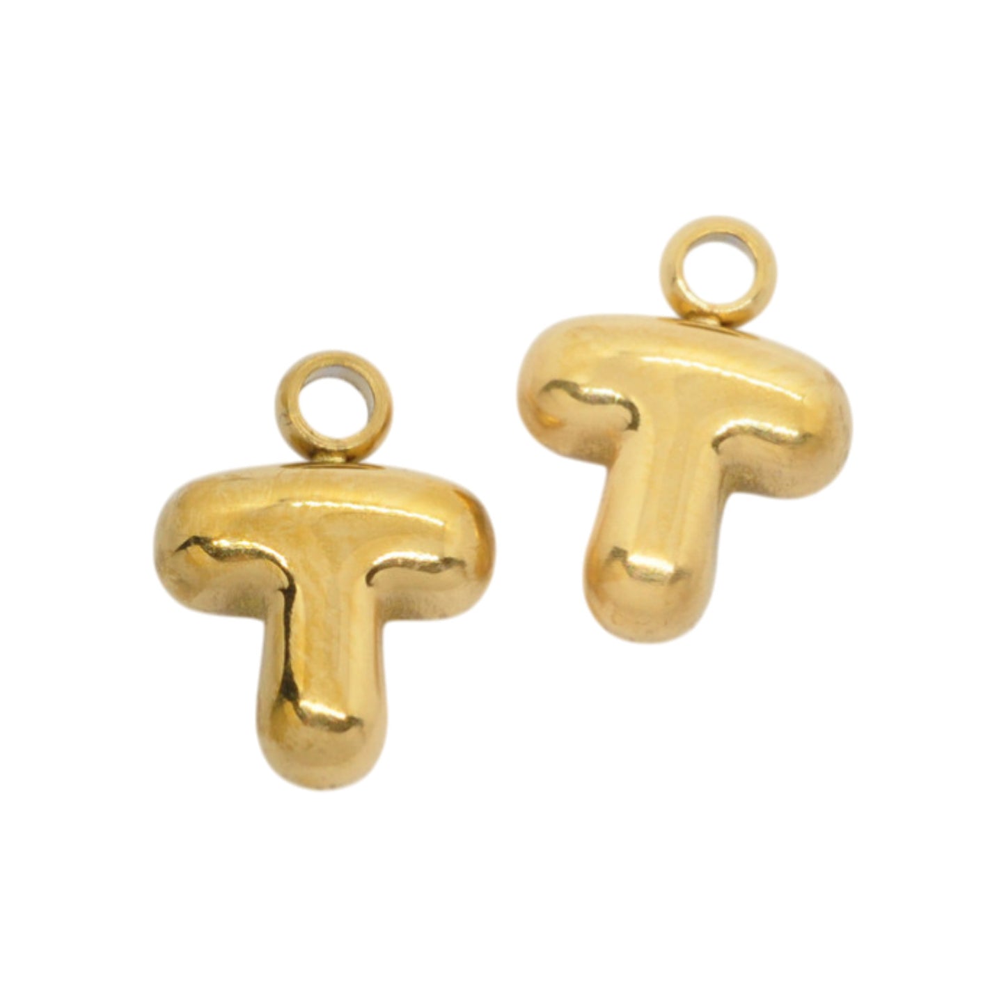 Bubble Buchstaben Charms Halskette / Edelstahl