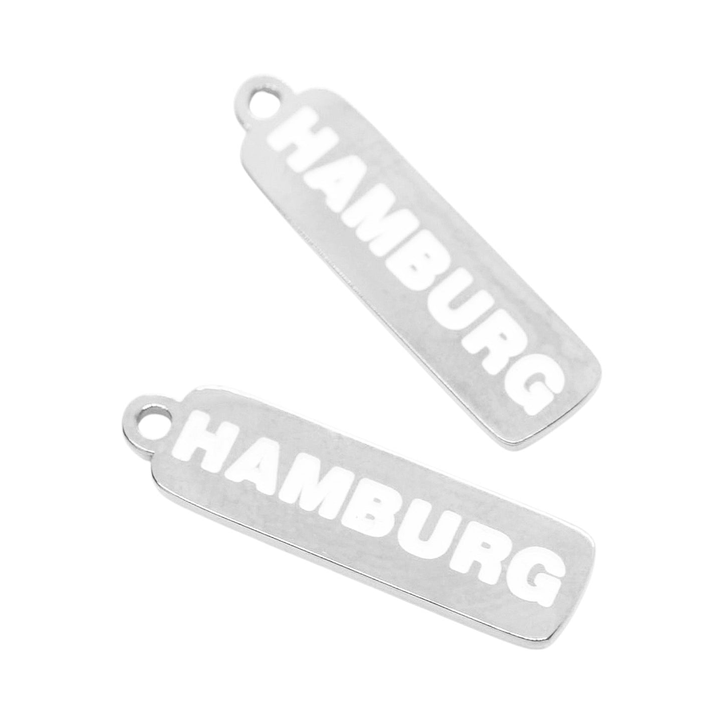 HAMBURG Charm / NUENA Collection Anhänger / Edelstahl