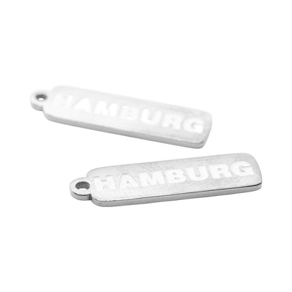 HAMBURG Charm / NUENA Collection Anhänger / Edelstahl