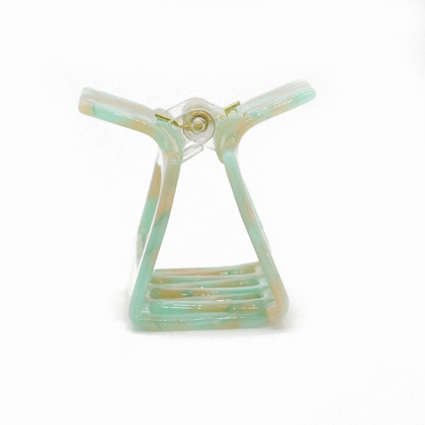 Haarklammer / Geometric wild hibiscus mint