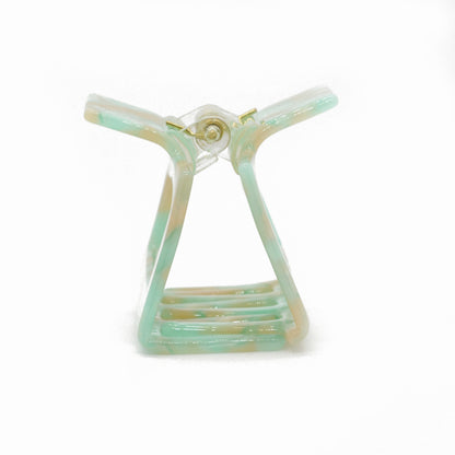 Haarklammer / Geometric wild hibiscus mint