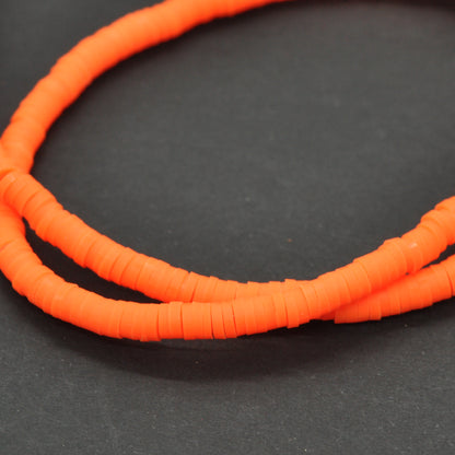 Katsuki Perlen Strang / neon orange / Ø 4 mm