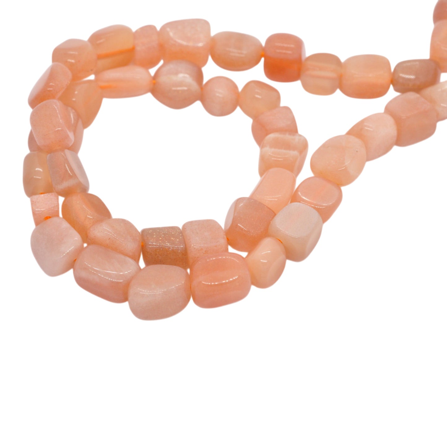 Sonnenstein Nuggets / Edelstein Strang /  Ø 3-11mm