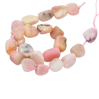Pinkopal Nuggets / Edelstein Strang irregulär / 8x12mm