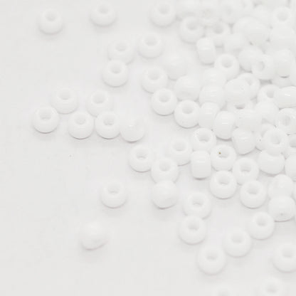 Miyuki Rocailles 8/0 weiss opak / 11gr. Ø 3mm (0402)