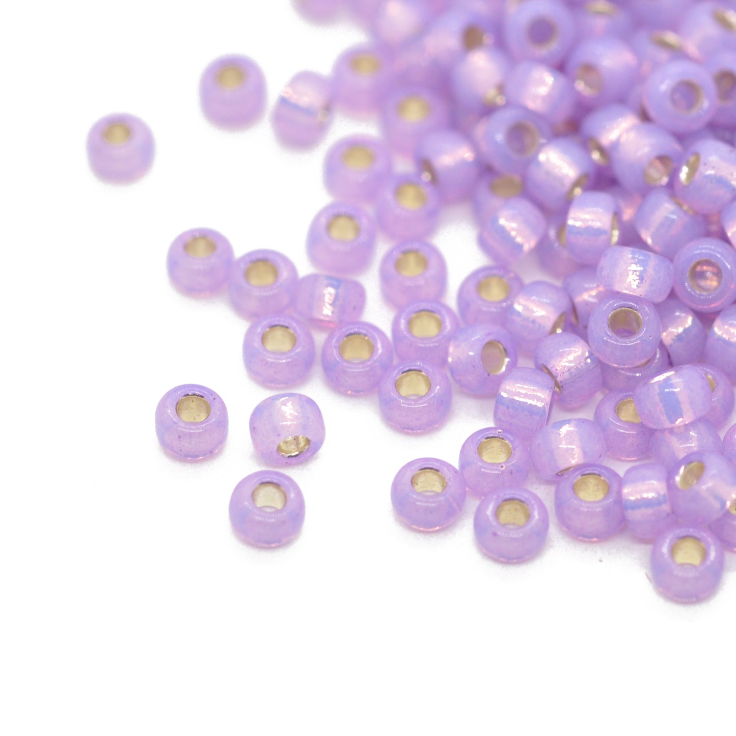 Miyuki Rocailles 8/0 lilac opal / 11gr. Ø 3mm (0574)