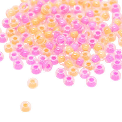 Miyuki Rocailles 8/0 neon orange inside mix / 11gr. Ø 3mm (9902)
