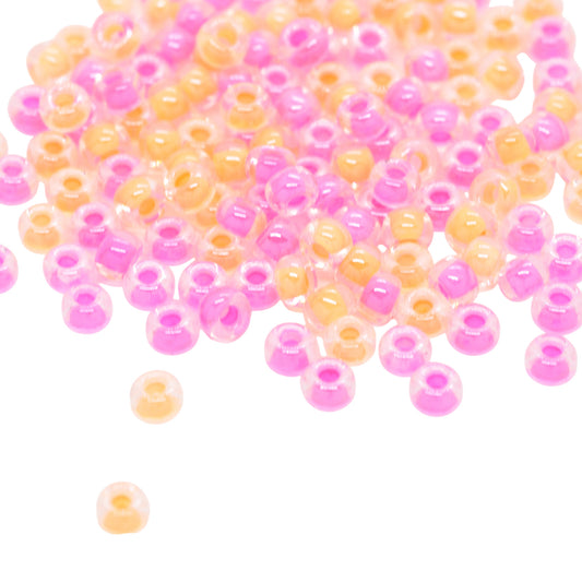 Miyuki Rocailles 8/0 neon orange inside mix / 11gr. Ø 3mm (9902)
