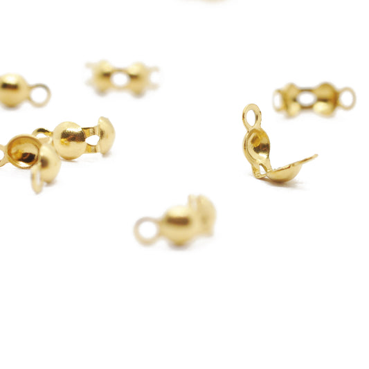 Kalotte Klappkalotte / Edelstahl vergoldet / 3mm