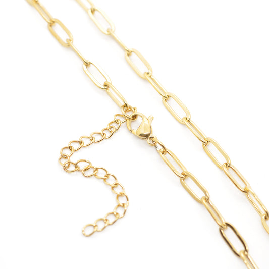 Edelstahl Charm Armband Classic oval / 18cm