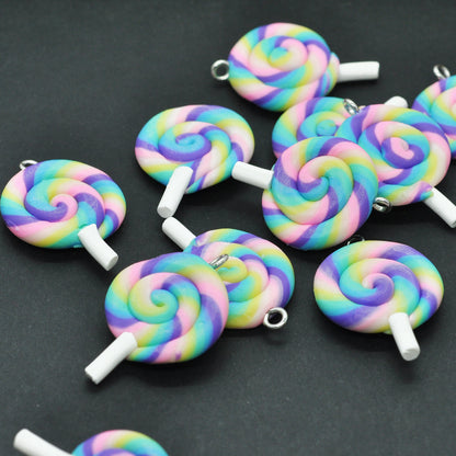 Fimo Lollipop Anhänger / 20 mm