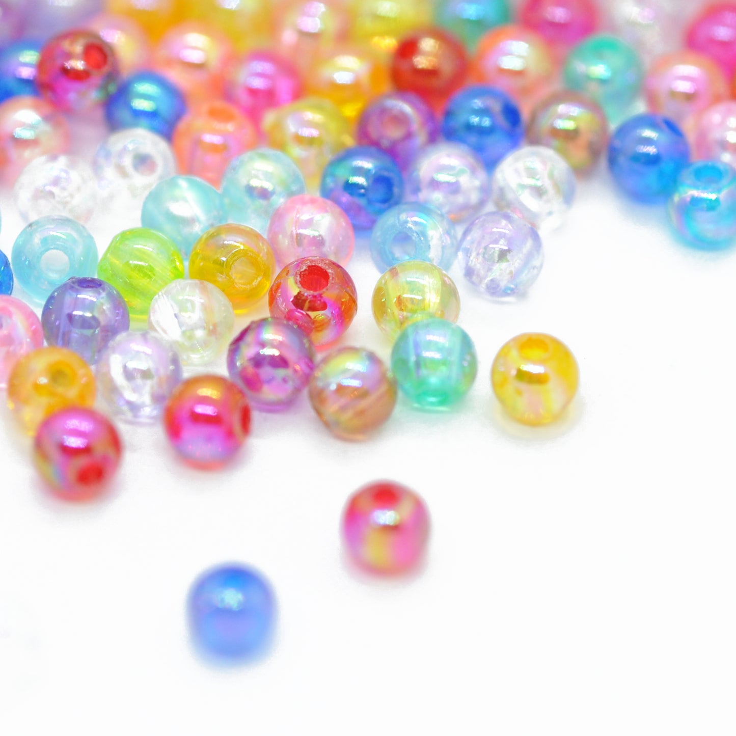 Disco Balls / bunte Acryl Kugeln / 100 Stk. / 3mm