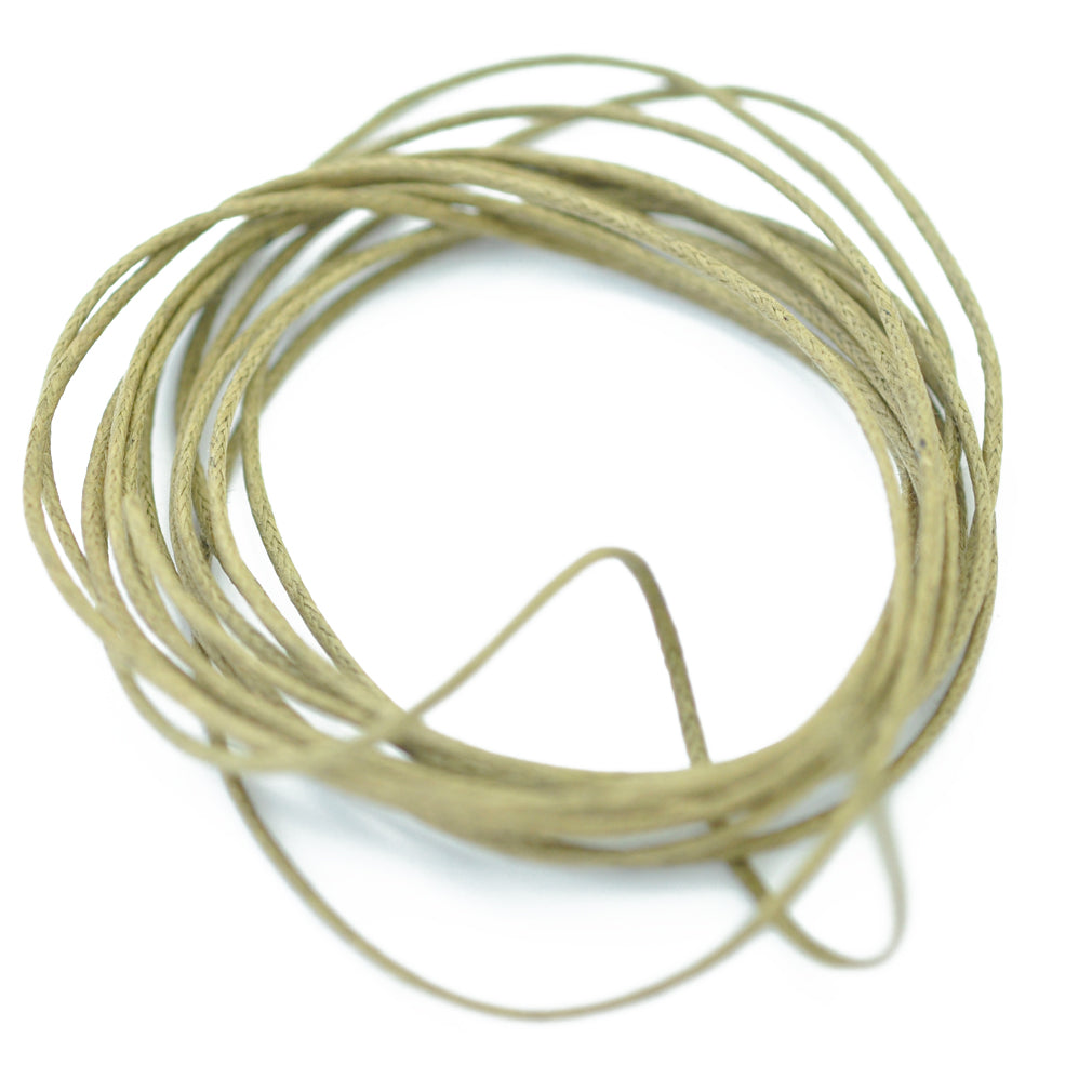 Baumwollband hellbraun / khaki 2m / Ø 1,0mm