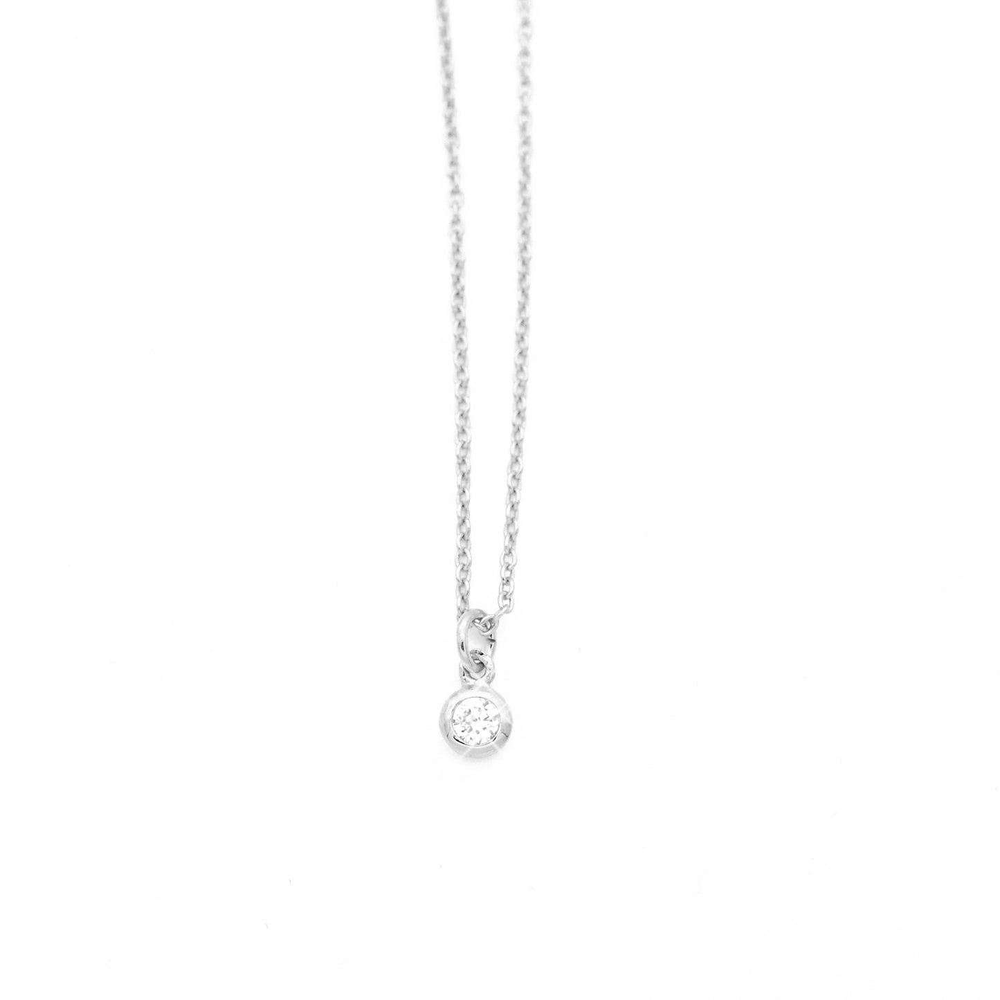 Elegante Zirkon Kette - 925er SterlingSilber - 42/45cm