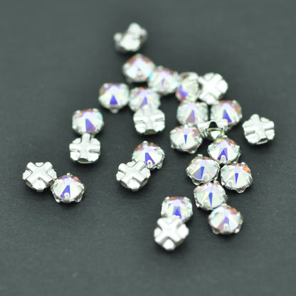 Swarovski Montee / Crystal AB / 50 Stk. / Ø 4 mm