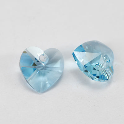 Swarovski Herz 6228 Anhänger / Aquamarine / 10mm