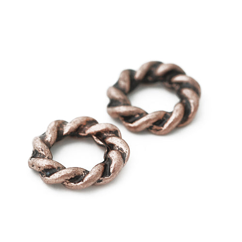 Kordel Ring massiv / kupferfarben / Ø 12 mm