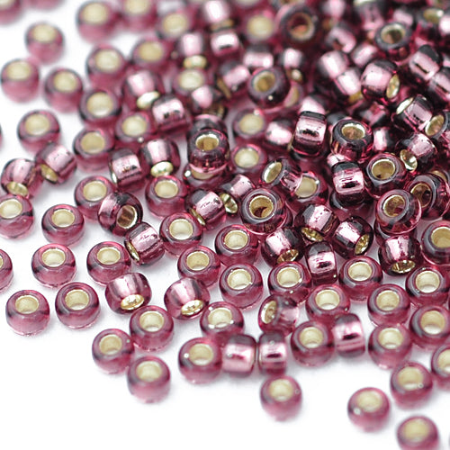 Miyuki Rocailles / amethyst silverlined / 11gr. Ø 1,5mm 15/0