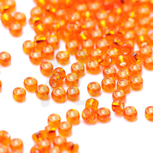 Miyuki Rocailles 11/0 orange silverlined / 15gr. Ø 2mm