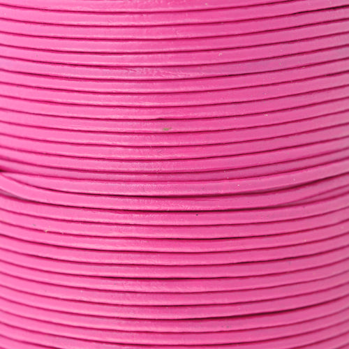 Lederband fuchsia 1m  /  Ø 2mm